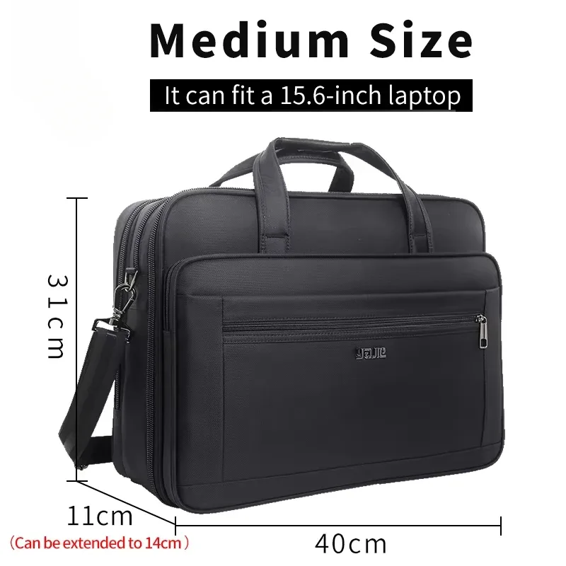 grands porte-documents pour hommes, fourre-tout en toile, 15.6 pouces, 17 pouces, 19 pouces, étui pour ordinateur portable, sacs de travail, sacoche de bureau