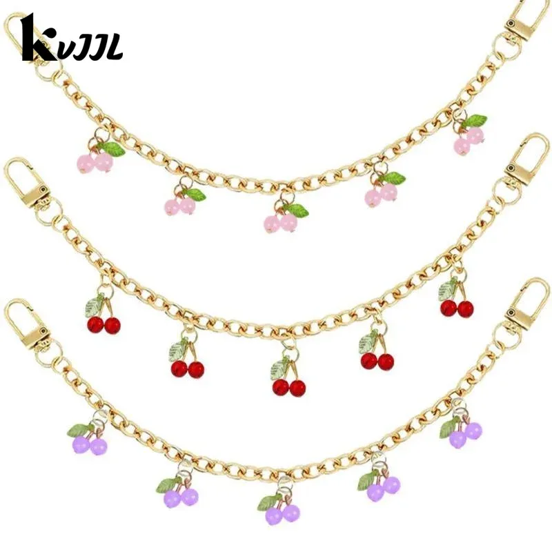 chaîne de sac en perles de fleurs de cerisier, breloque de téléphone en émail, chaîne de sac, sangle d'extension pour sac, accessoires pour sac bandoulière