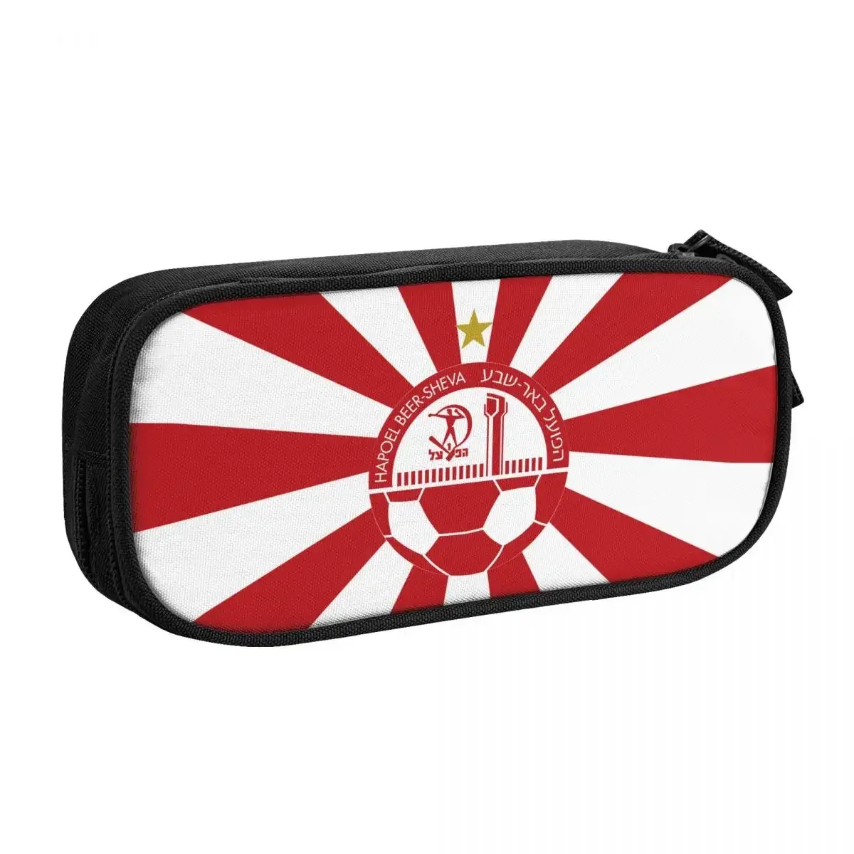 hapoel beer sheva big capacity pencil pen case office college school large storage bag pouch holder box organizer