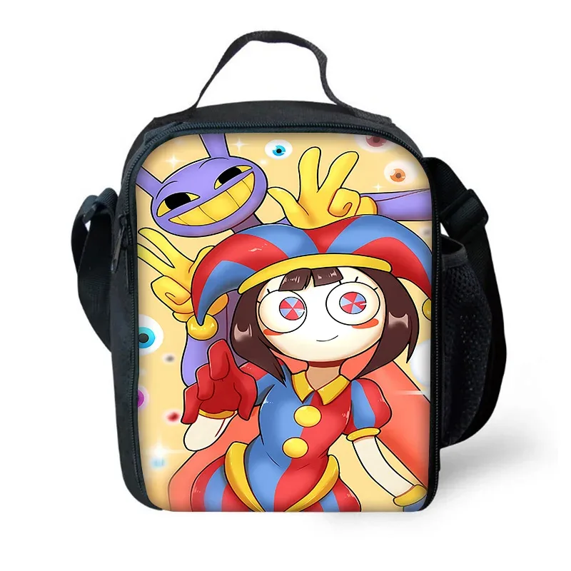 sac à dos d'école pour enfants cartoon a-amazings digitals circus avec sacs à déjeuner, sacs à crayons, sacs d'école pour garçons et filles, meilleur cadeau