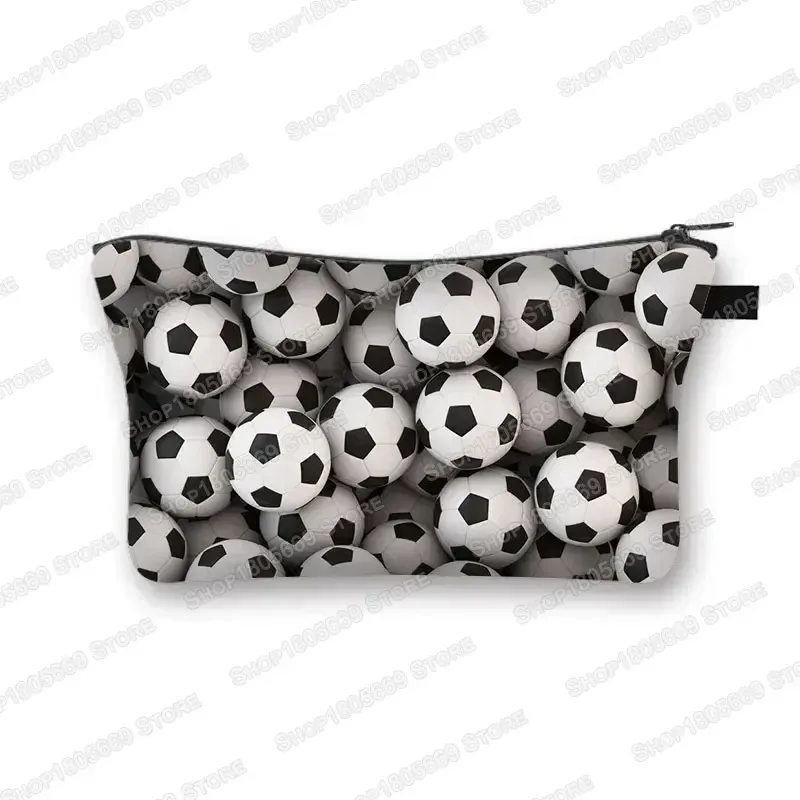 trousse à cosmétiques pour football, baseball, basket-ball, trousse de toilette de loisirs, trousse de maquillage pour femmes, petite pochette pour rouge à lèvres, sacs à cosmétiques