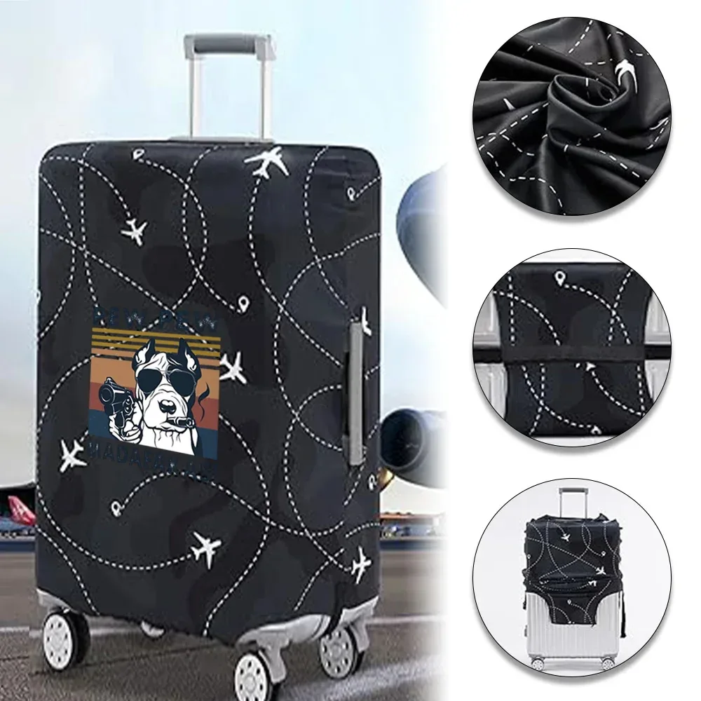 juste de protection en tissu pour bagages, housse anti-poussière, valise anti-rayures imbibée pour sac de 18 à 32 pouces, motif pew, accessoires de voyage