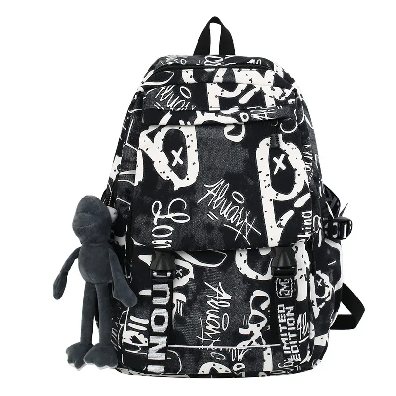 mode graffiti femmes sac à dos léger filles école sac à dos hommes et femmes voyage sacs à dos sac d'école pour garçon fille