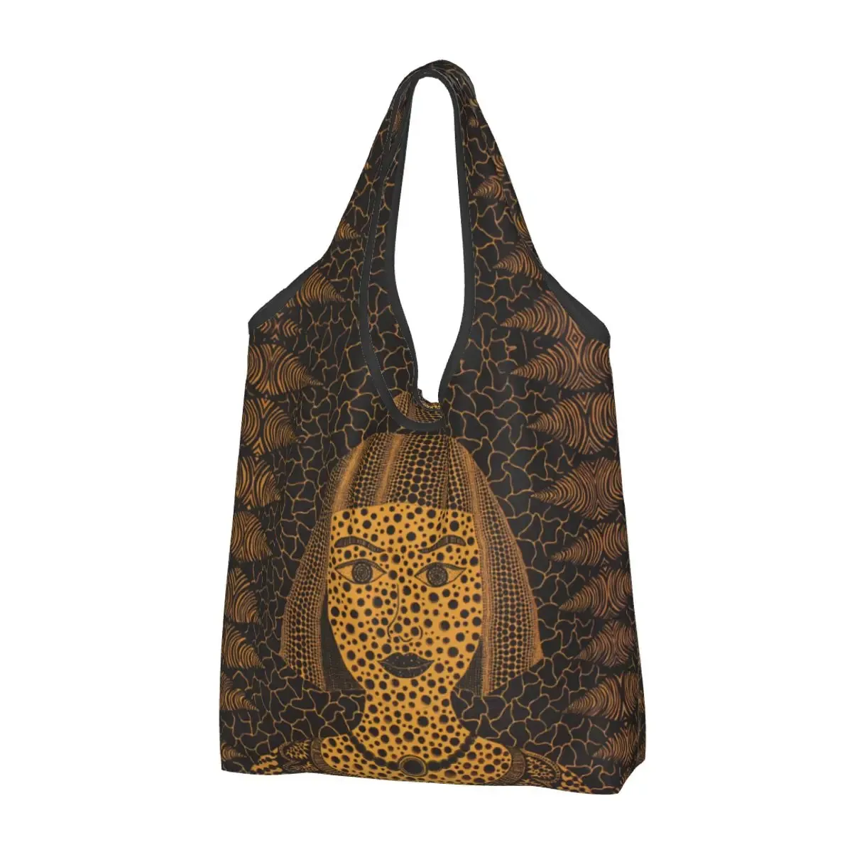 kawaii yayoi kusama art abstrait shopping sacs fourre-tout portable épicerie sac à bandoulière