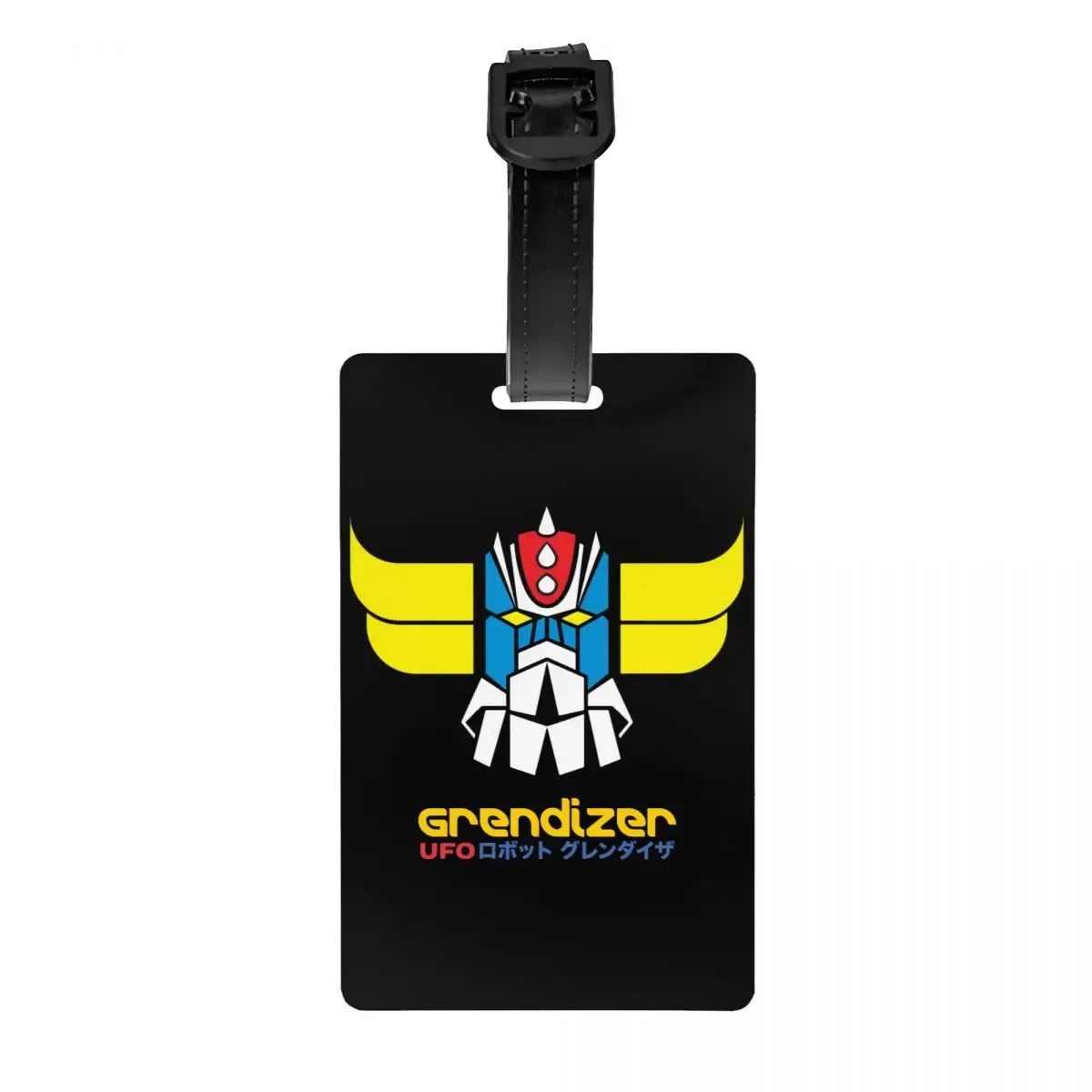 étiquettes à bagages personnalisées goldorak grendizer pour valises, mignonnes, anime ufo robot goldrake, couverture de confidentialité, carte d'identité