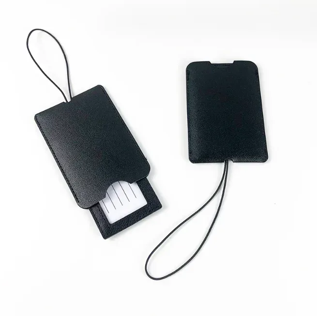 étiquettes à bagages en cuir pu pour hommes et femmes, étiquettes de sac de valise, porte-adresse d'identification de nom de bagage, étiquette de bagage, accessoires de voyage