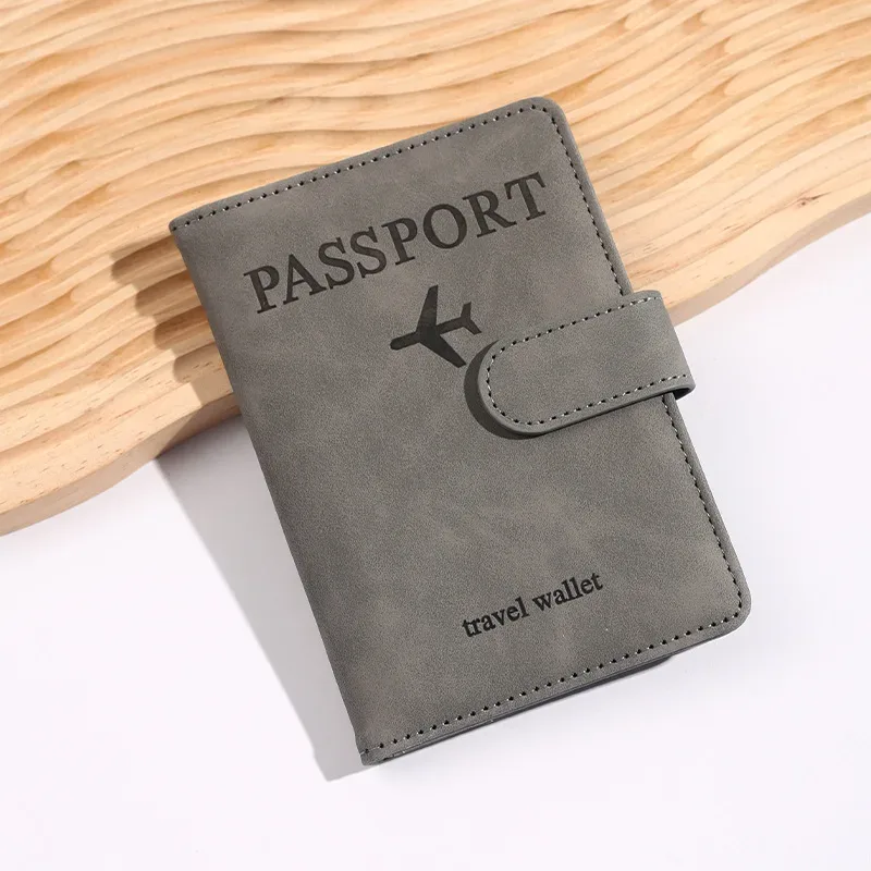 porte-documents d'affaires rfid pour le voyage, porte-passeport personnalisé, portefeuille pour carte d'identité et carte bancaire, étui portefeuille, accessoires de voyage