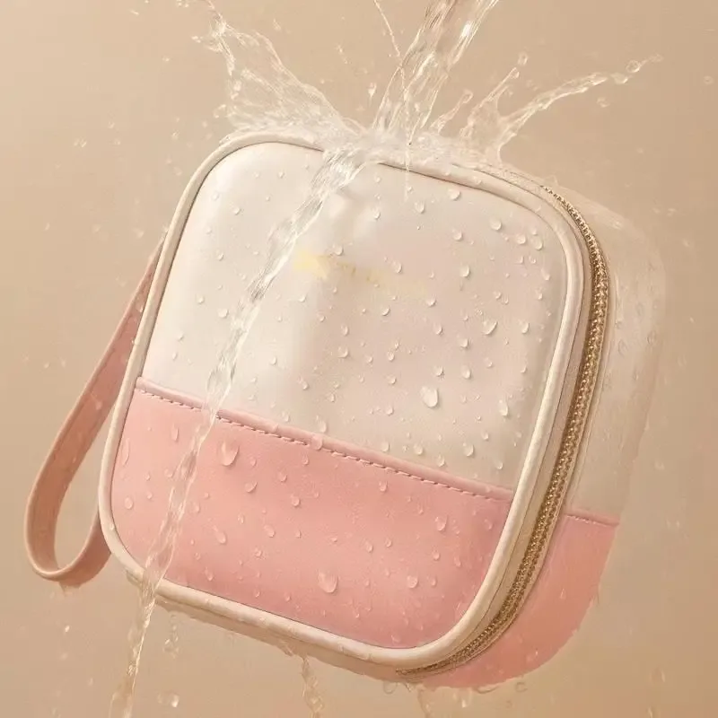 sac à cosmétiques de voyage, mini sac de rangement de rouge à lèvres cosmétique étanche portable, pochette multifonctionnelle