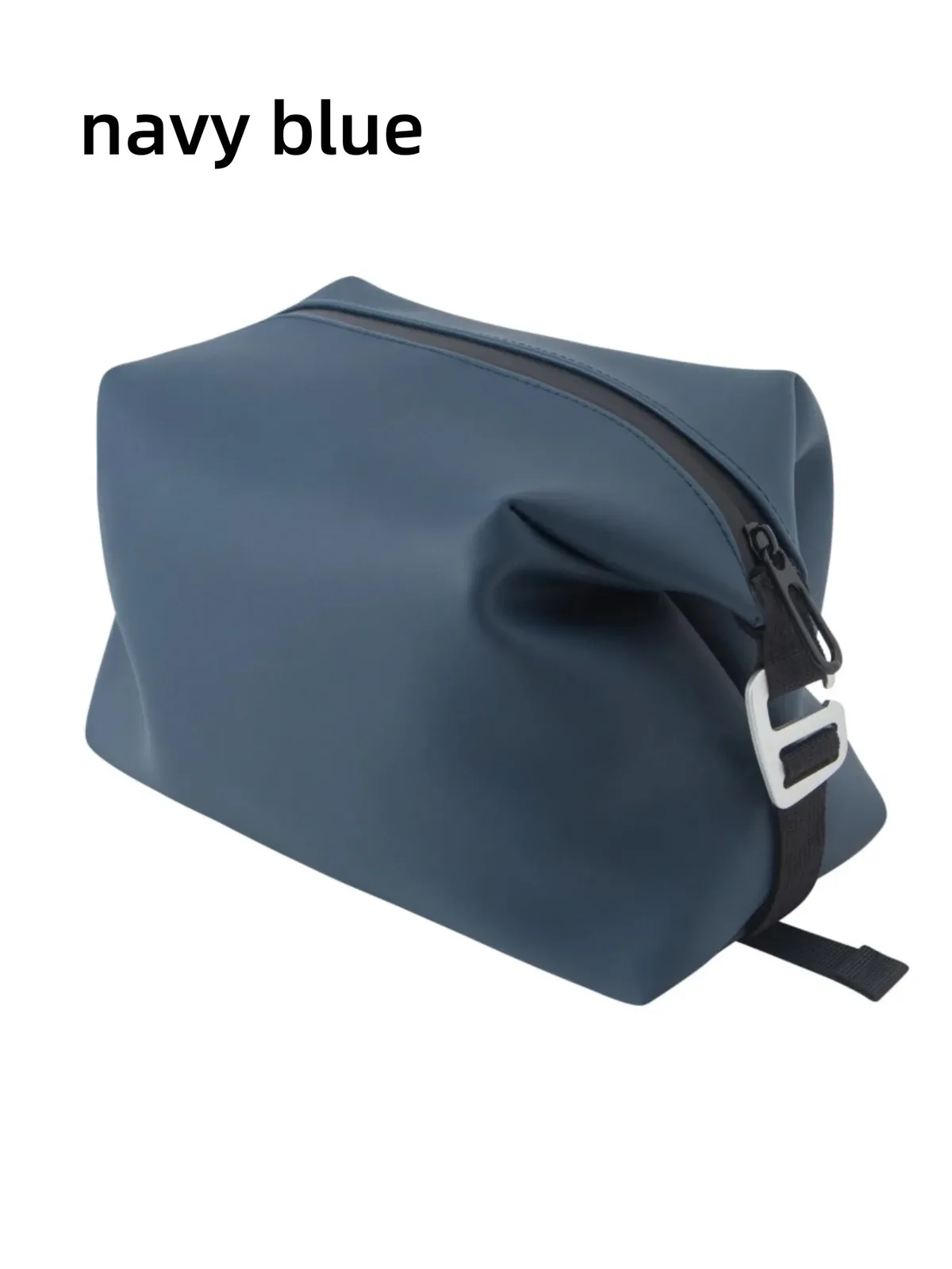 un sac de toilette et de maquillage de voyage en silicone, élégant, simple, uni et de haute qualité pour femmes, avec un crochet en métal, léger et facile à transporter, doté d'une texture lisse et de propriétés anti-froissement, un sac de bain multifonctionnel, idéal pour les voyages, les déplacements professionnels, les dortoirs étudiants, les cadeaux de saint-valentin pour petites amies, amies et personnes âgées, un article indispensable, un sac de maquillage pour femmes, un organisateur de salle de bain élégant, peut servir à ranger et organiser le maquillage, les produits de soins de la peau, les articles de toilette et les nécessités quotidiennes.