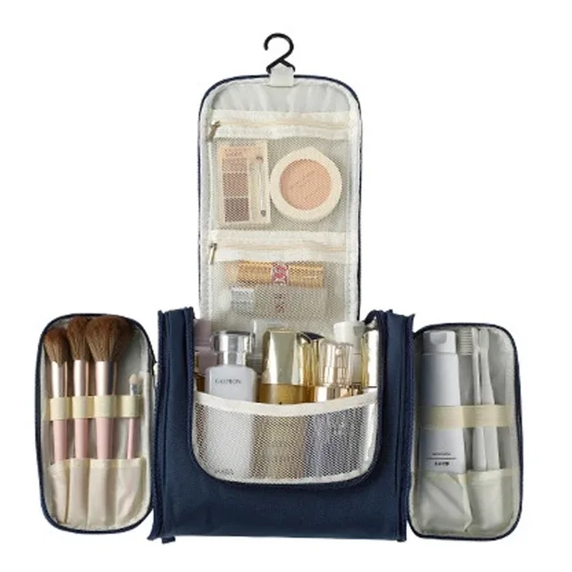 nouveau sac de rangement de maquillage de voyage sac à cosmétiques en nylon pour femmes sacs de maquillage de voyage suspendus kits d'organisation de toilette de lavage sacs de rangement