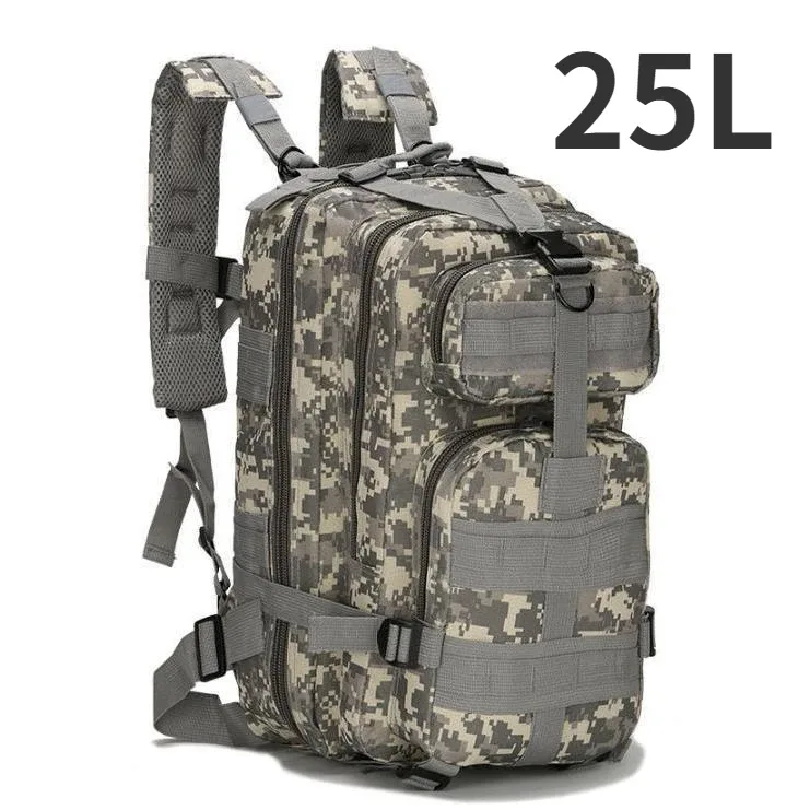 sac dos nylon tactique camouflage beige bleu vert rose 50l randonnée camping sport extérieur