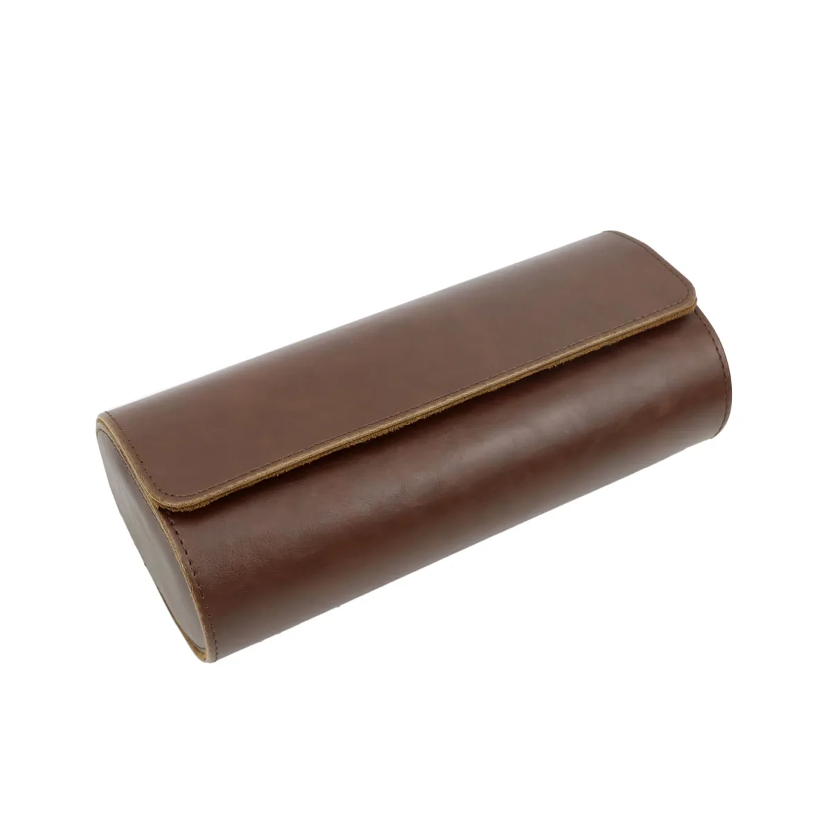 rouleau de montre en cuir pu pour hommes, lettres personnalisées, support de montre avec organisateur coulissant, boîte de rangement d'affichage de montre à 3 fentes
