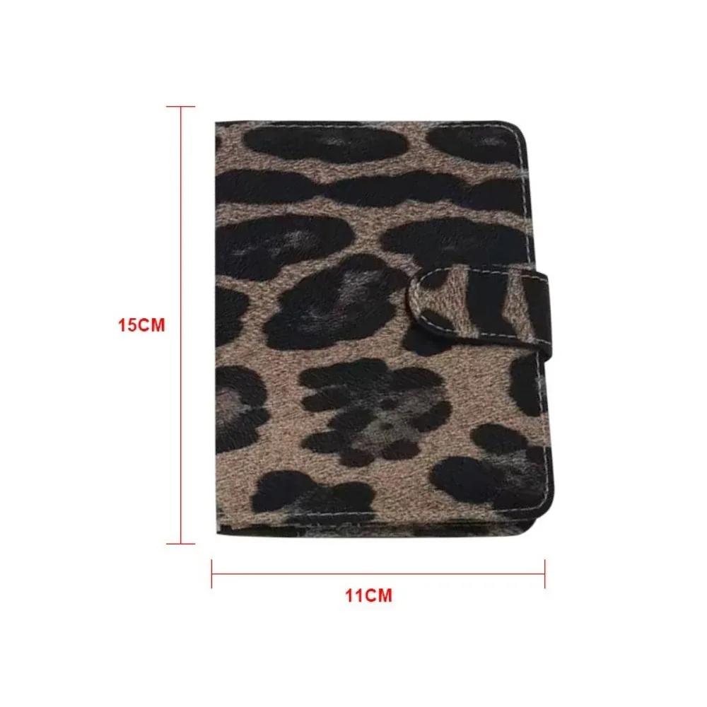 porte-passeport en pu, étanche, plusieurs fentes pour cartes, housse pour passeport, sacs de protection pour billets léopard marron, accessoires de voyage