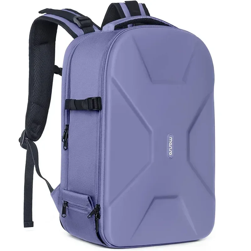 sac à dos pour appareil photo de photographie dslr, coque rigide étanche de 15 à 16 pouces avec support pour trépied et compartiment pour ordinateur portable canon/nikon/sony