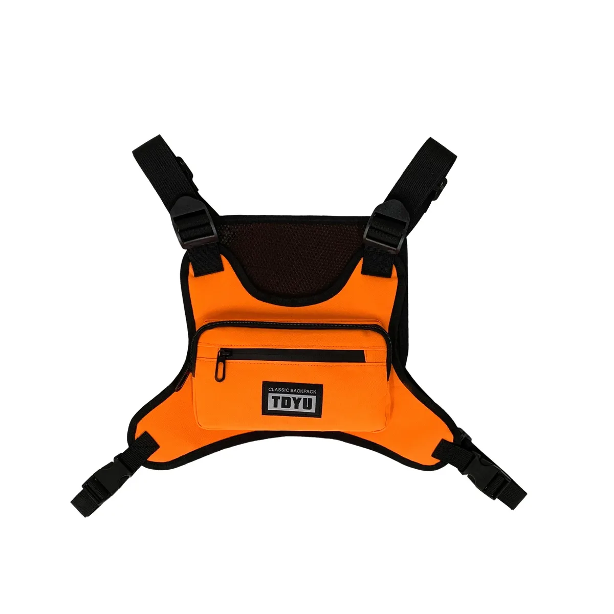 dulchest-sac à dos fonctionnel pour homme et femme, orange, noir, gris, hip hop techwear glabag, outdoor dehors, 2023