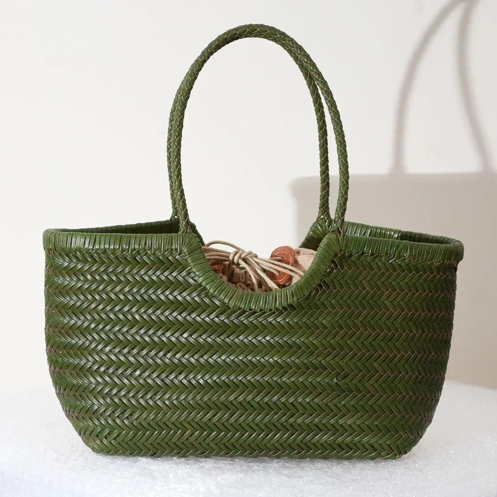 sac à main en cuir véritable pour femmes, grand sac fourre-tout vintage, sac à bandoulière décontracté, sac de shopping en cuir de vache tissé, sac bandoulière pour femmes
