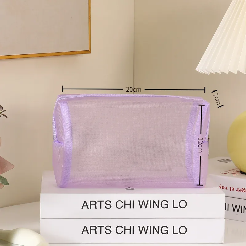 sac à cosmétiques rouge pour femmes et hommes, 1 pièce, organisateur de voyage transparent, petits et grands sacs de toilette noirs, pochette de maquillage