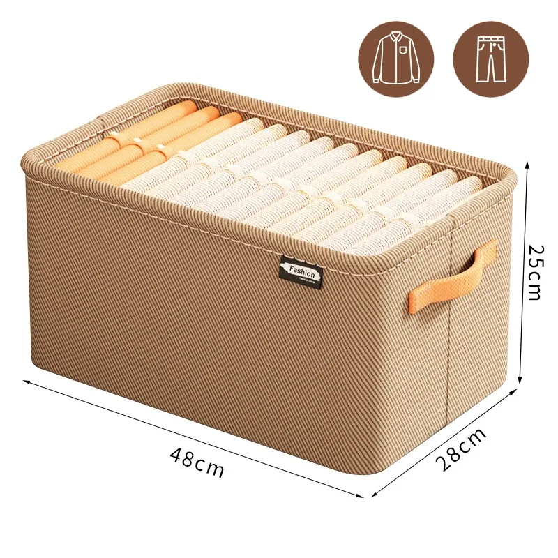 boîte de rangement pliable en tissu avec cadre en acier, organisateur de garde-robe à dessus ouvert, bac à tiroirs pour pulls et pantalons, organisation de placard