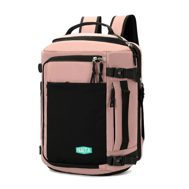 sac de sport et de voyage unisexe grande capacité extensible avec compartiment à chaussures et pochette indépendante pour ordinateur portable en nylon décontracté