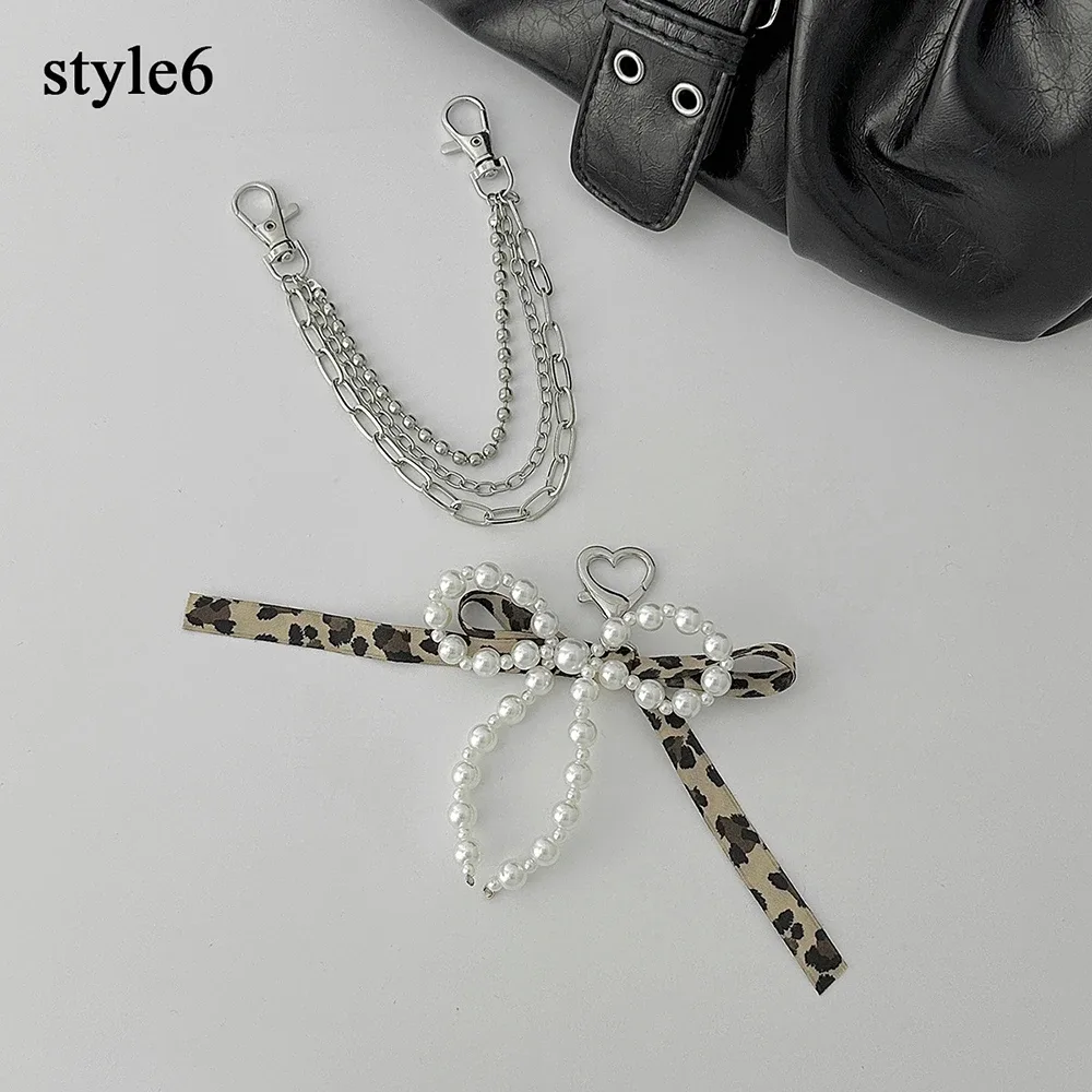 chaîne de sac en métal y2k pour itabag, poignées diy, nœuds, croix, étoiles, pendentifs, sangles de sac à bandoulière, accessoires de sac