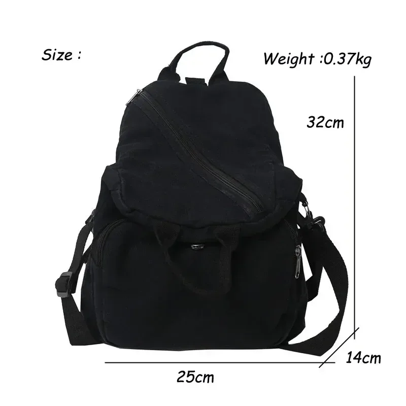 sac à dos en toile de grande capacité pour femme, sac d'école décontracté, sac à main de voyage pour étudiant, sac à main vintage pour femme, sacs initiés, po pack