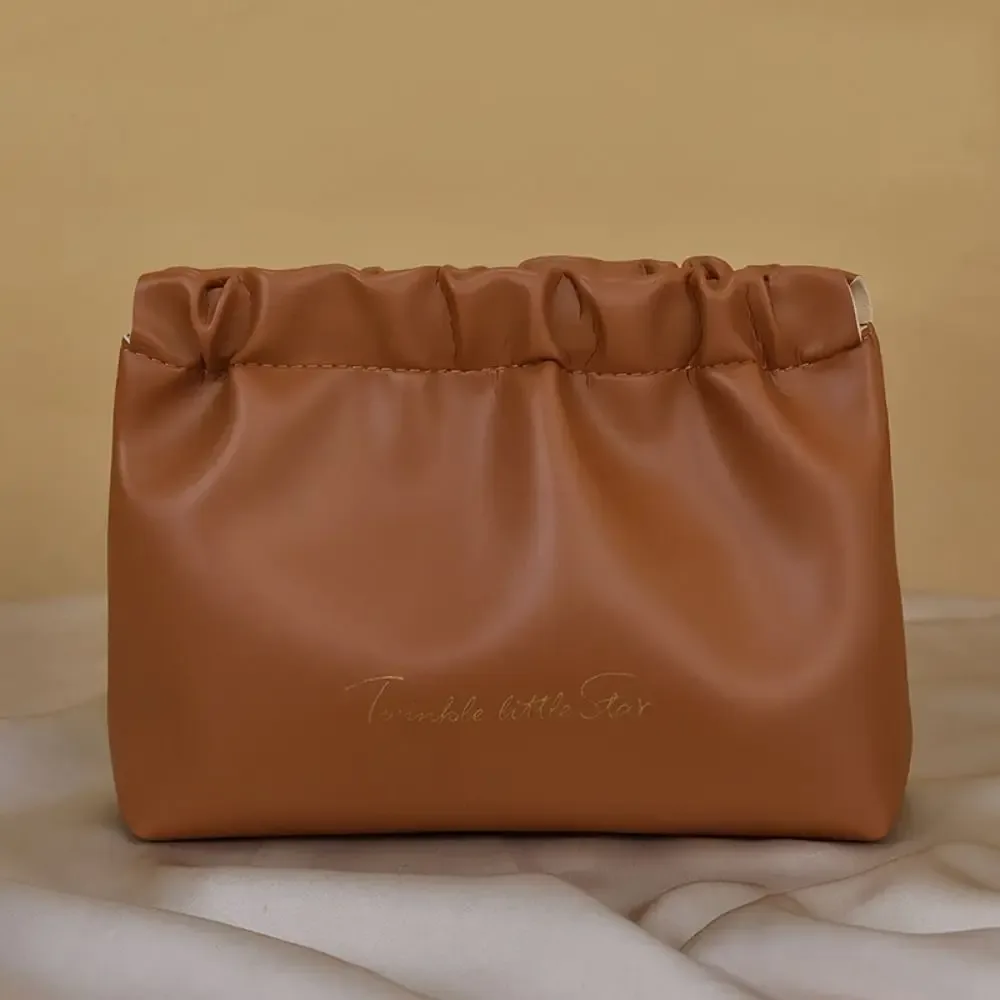 mini trousse de maquillage en cuir pu, sac de rangement, porte-monnaie, sac de rangement pour bijoux à fermeture automatique, sac à ressort, sac de voyage