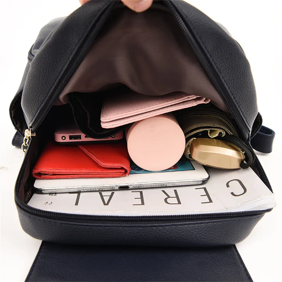 sac à dos en cuir de grande capacité pour femme, sac à dos de voyage pour adolescentes, sacs initiés à l'école, designer, haute qualité