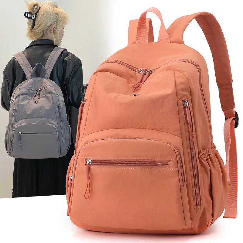 nouveau tissu en nylon imperméable léger grande capacité sac à dos à bandoulière série bouffante simple marée de déplacement dames sacs à bandoulière