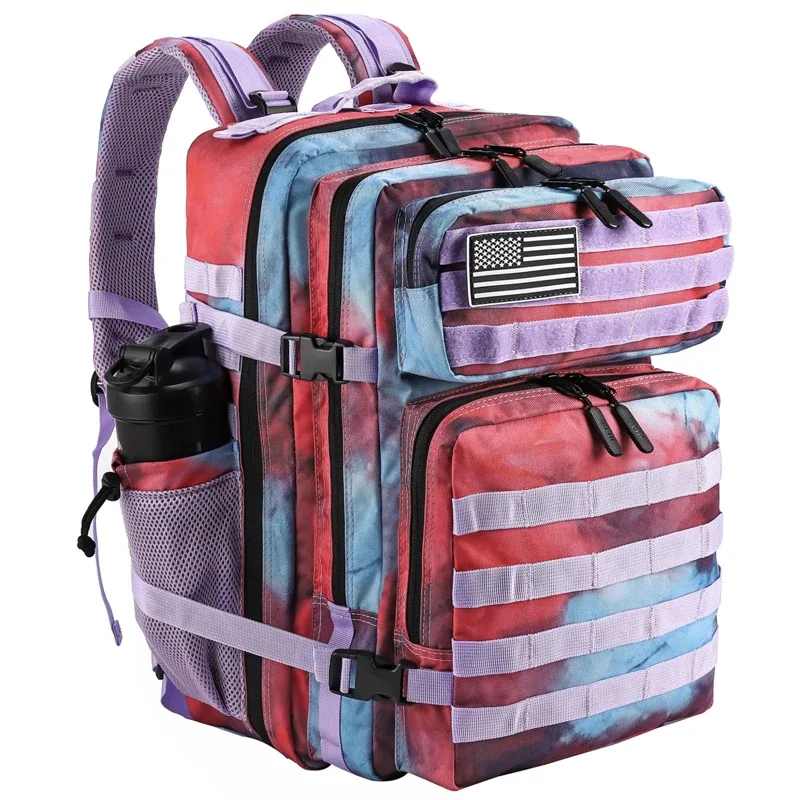 lhi 45l sac à dos tactique pour hommes et femmes grand athlète sac de sport sports de plein air randonnée survie sac à dos avec porte-bouteille