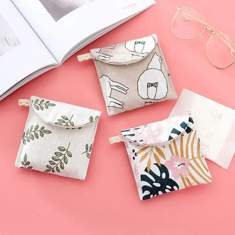 petit sac cosmétique à loquet pour femmes, sac à rouge à lèvres mignon, sac à serviettes hygiéniques, sacs de maquillage de voyage, mini étui de beauté