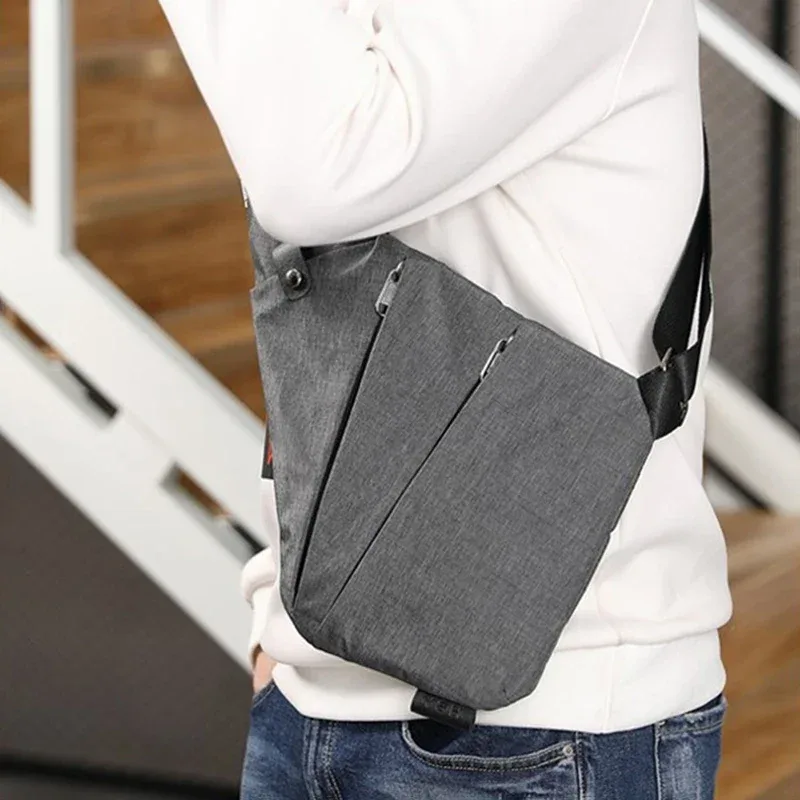 dienqi anti-vol hommes sac de poitrine étanche poitrine pack voyage poche personnelle tactique mâle sac à bandoulière poitrine sac à bandoulière pauch
