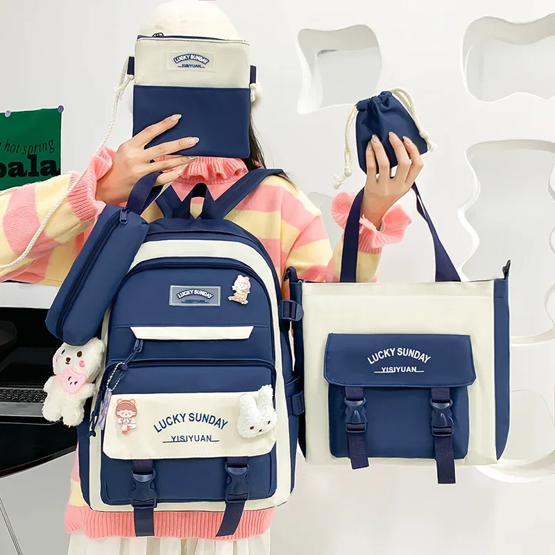 sac à dos scolaire tendance 2026 pour fille, sac de voyage, sac à dos d'épaule grande capacité léger pour élèves du primaire, du collège et du lycée - mochila escolar