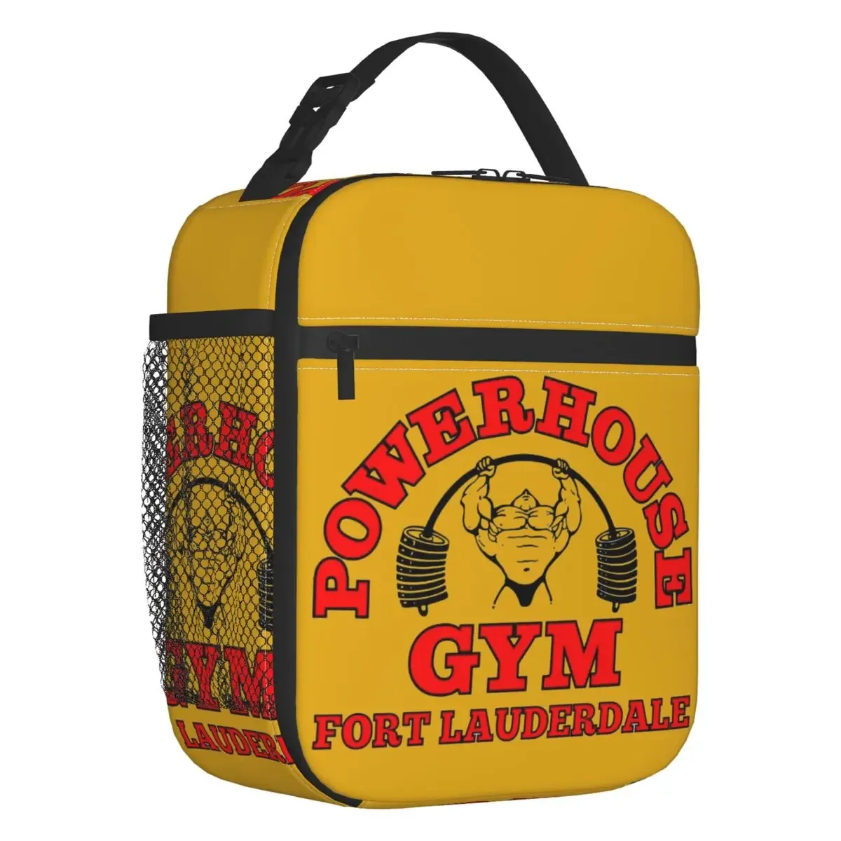 sac isotherme personnalisé powerhouse gym pour femme, sac fourre-tout portable, glacière thermique, boîte à lunch pour voyage, musculation et fitness