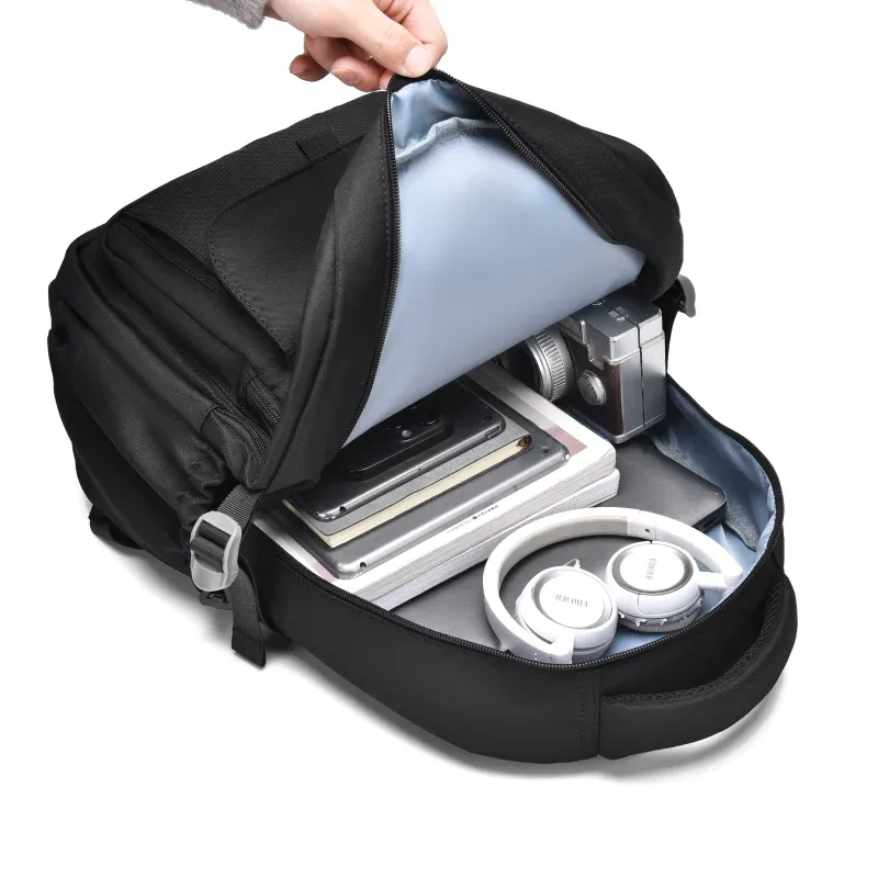 sac à dos de voyage de grande capacité avec compartiment pour ordinateur portable et plusieurs poches pour collégiens, lycéens et étudiants