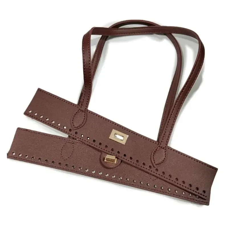 poignée de sac en cuir pu tressé pour remplacement diy, sangles de sac à main adaptées pour la confection de sacs à main et sacs fourre-tout
