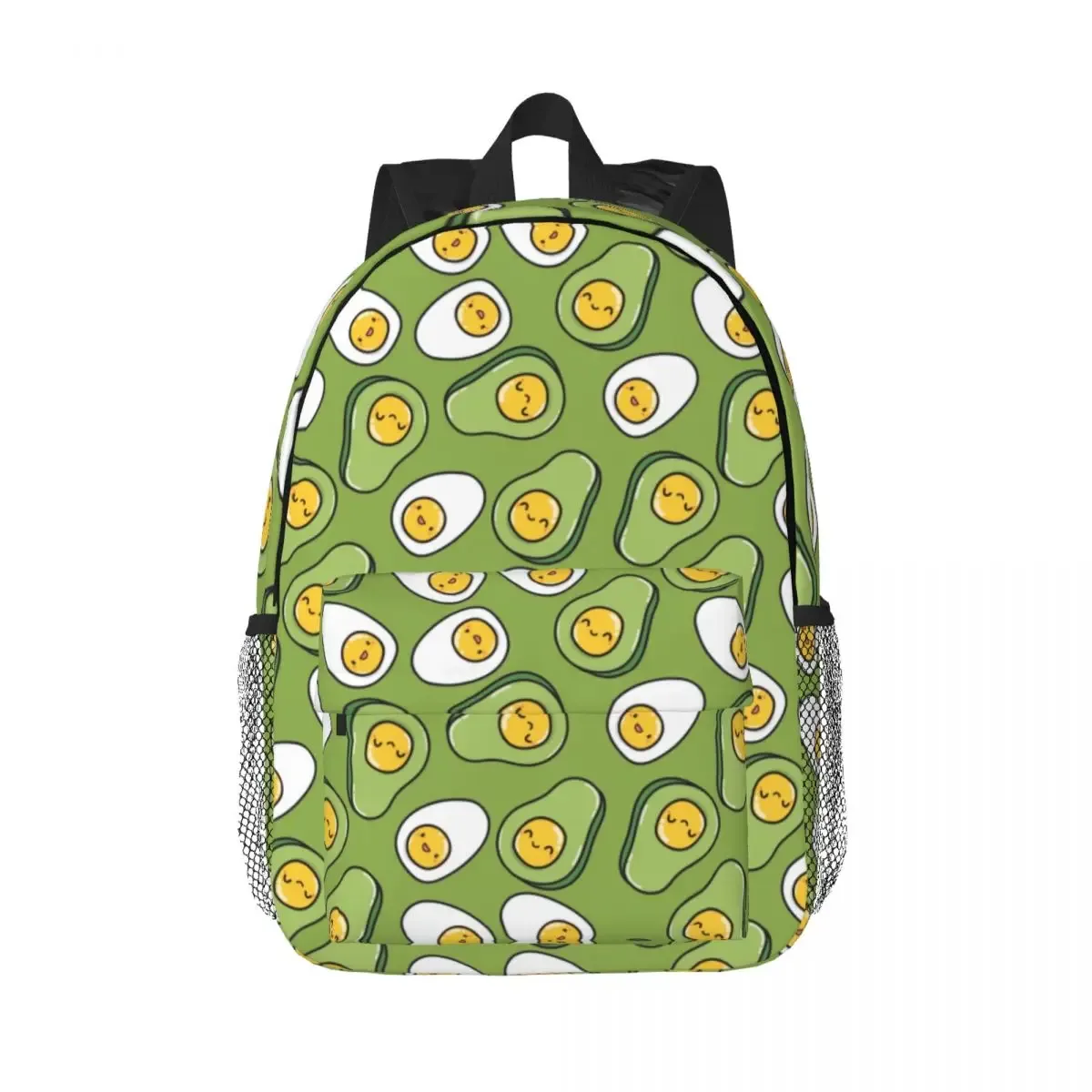 sac à dos à motif léopard avocat vert pour hommes et femmes, cartable pour étudiants, convient aux sacs pour ordinateur portable 15 pouces
