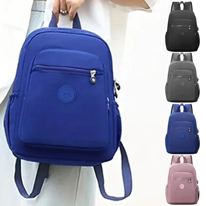 sac à dos chic et minimaliste pour femme, sac à dos en nylon durable anti-éclaboussures, sangle réglable pour les trajets quotidiens, le shopping et les activités de plein air