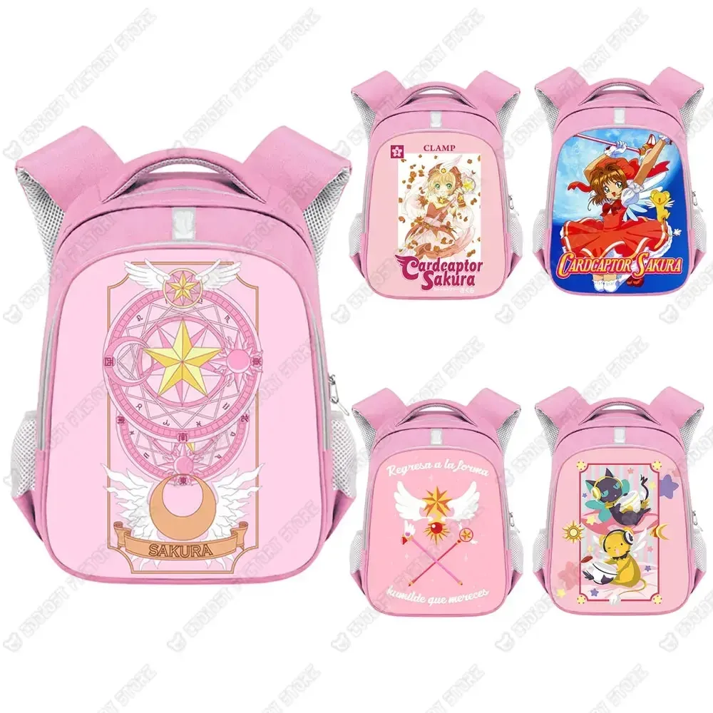 anime anime cardcaptor sakura sac à dos pour adolescente filles enfants sacs d'école femmes sacs à dos d'ordinateur portable enfants maternelle sac cadeau