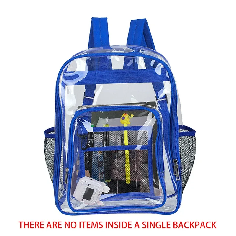 sac à dos étanche transparent unisexe, sacs à dos portables de grande capacité, sac à dos multifonctionnel pour hommes et femmes, mode simple initiée