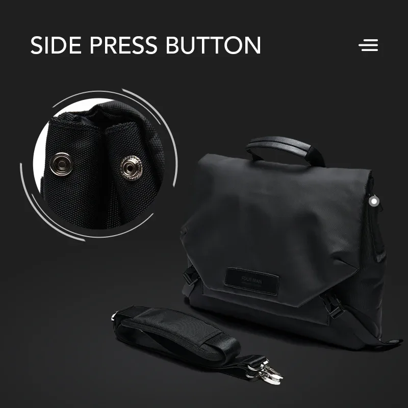 mate elan – sac messager étanche pour hommes d'affaires, étui multifonctionnel pour ordinateur portable, sac à bandoulière décontracté de grande capacité pour hommes