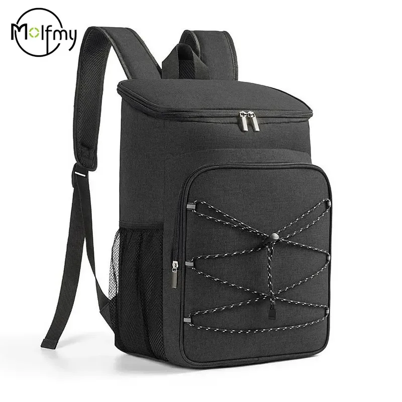 Sac à dos isotherme étanche, grande capacité, sacs à déjeuner durables en tissu Oxford, sacs à dos d'isolation thermique Anti-fuite pour le Camping