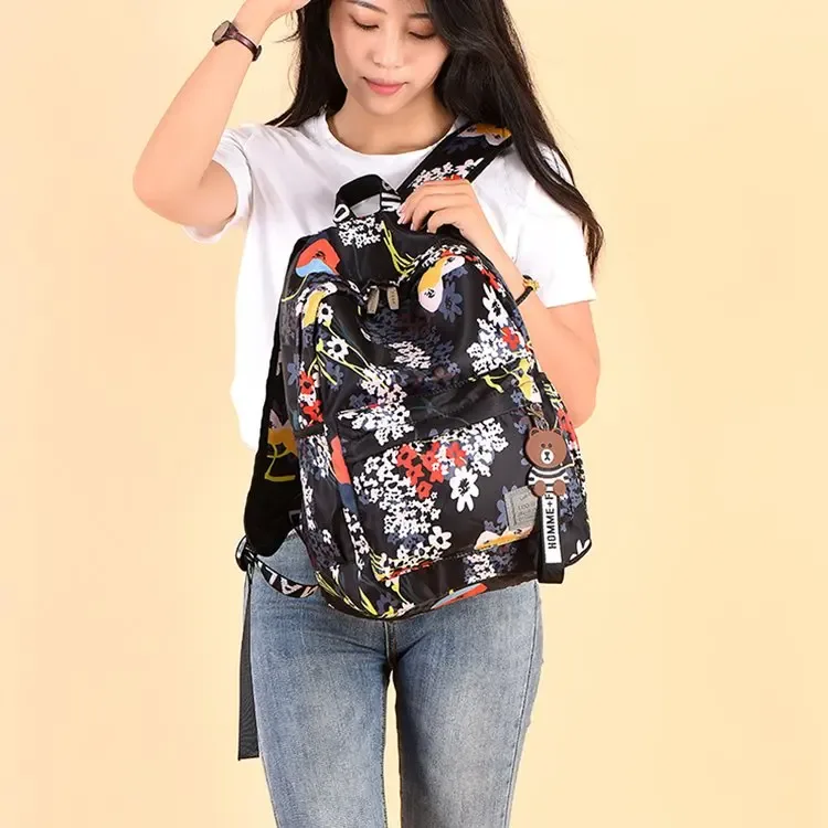 sac à dos style hawaïen pour femmes, sac d'école de voyage à la mode pour adolescentes, sacs à dos de marque imprimés, 2021