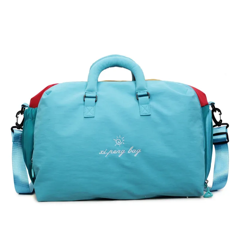 sac de voyage multi-couleurs tendance coréenne pour femmes, sac de rangement léger pour la natation en plein air, la gym, le fitness et les étudiants