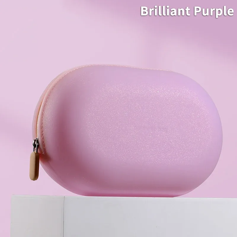 sac à cosmétiques portable en silicone de grande capacité, sac de rangement de cosmétiques souple et étanche, sac de lavage résistant à l'humidité pour la maison et les voyages