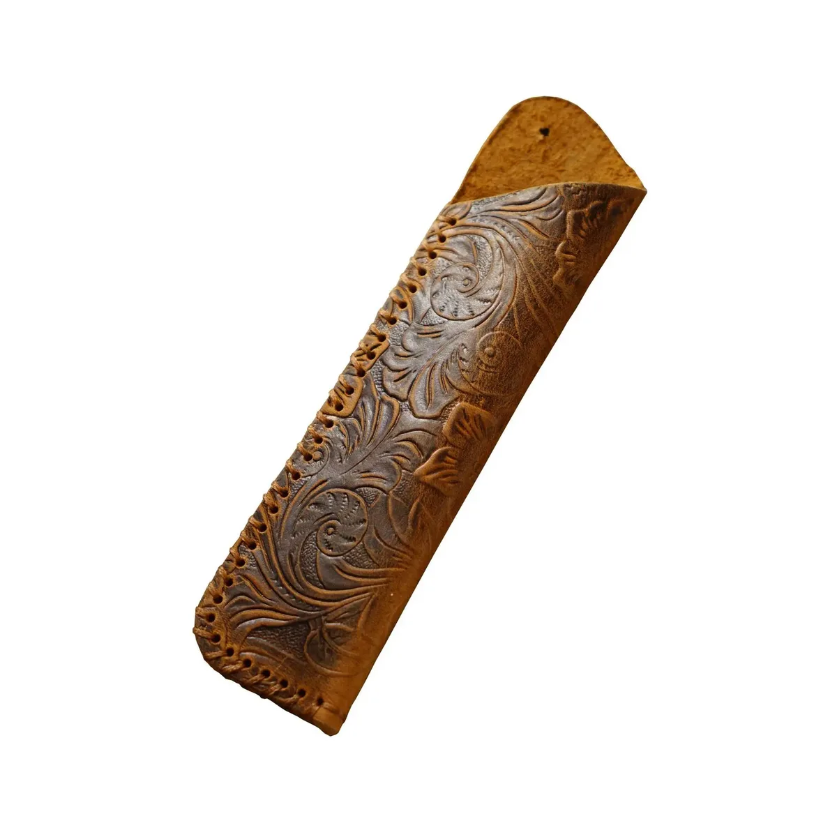 étui à stylos en cuir véritable fait main, cadeau créatif, style rétro simple et personnalisé, en cuir de vachette pleine fleur, housse de protection