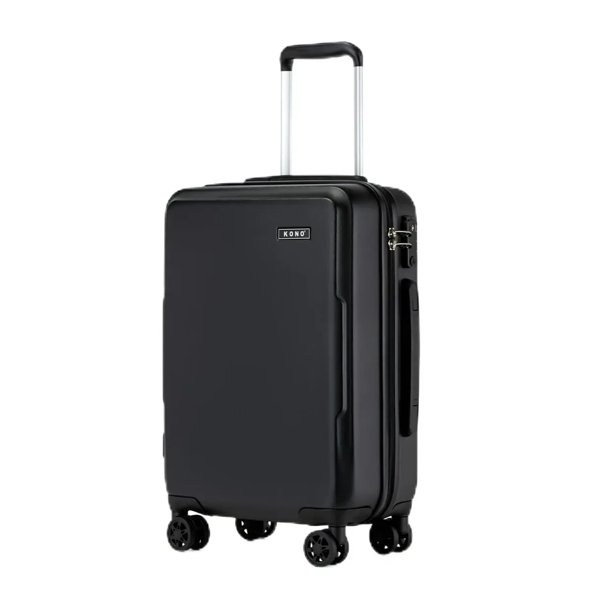 valises à main kono s/m/l, coque rigide légère en pc+abs avec serrure tsa, 4 roues multidirectionnelles, compatible cabine