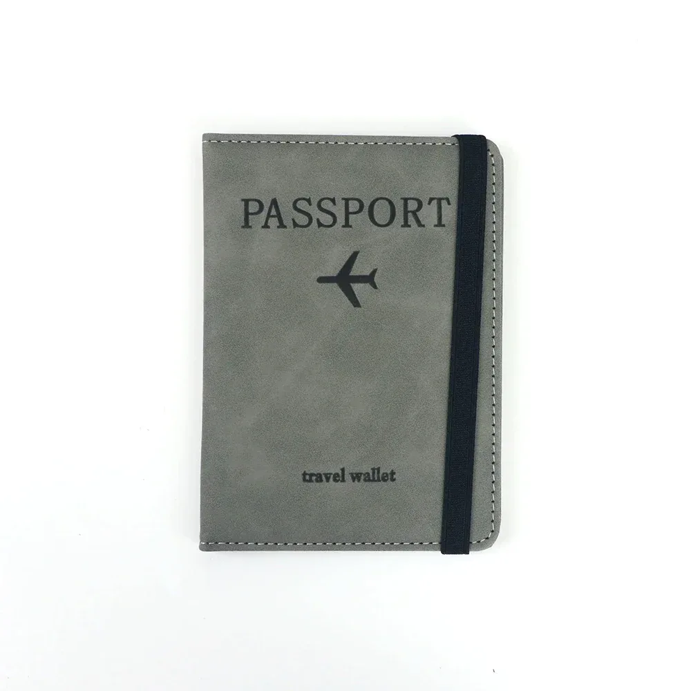 porte-passeport rfid en cuir pu, porte-cartes, étui de voyage, accessoires essentiels pour les voyages en famille, pour femmes et hommes.