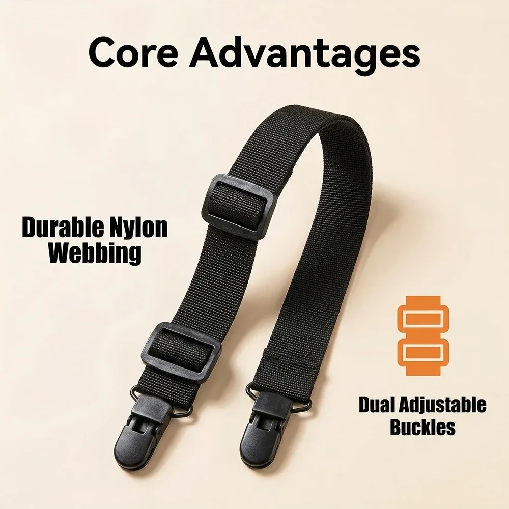 sangle de fixation antidérapante pour sac à dos d'extérieur, style clip-on, pour sac à dos de montagne, antivol, boucle de poitrine réglable, sangle de sécurité