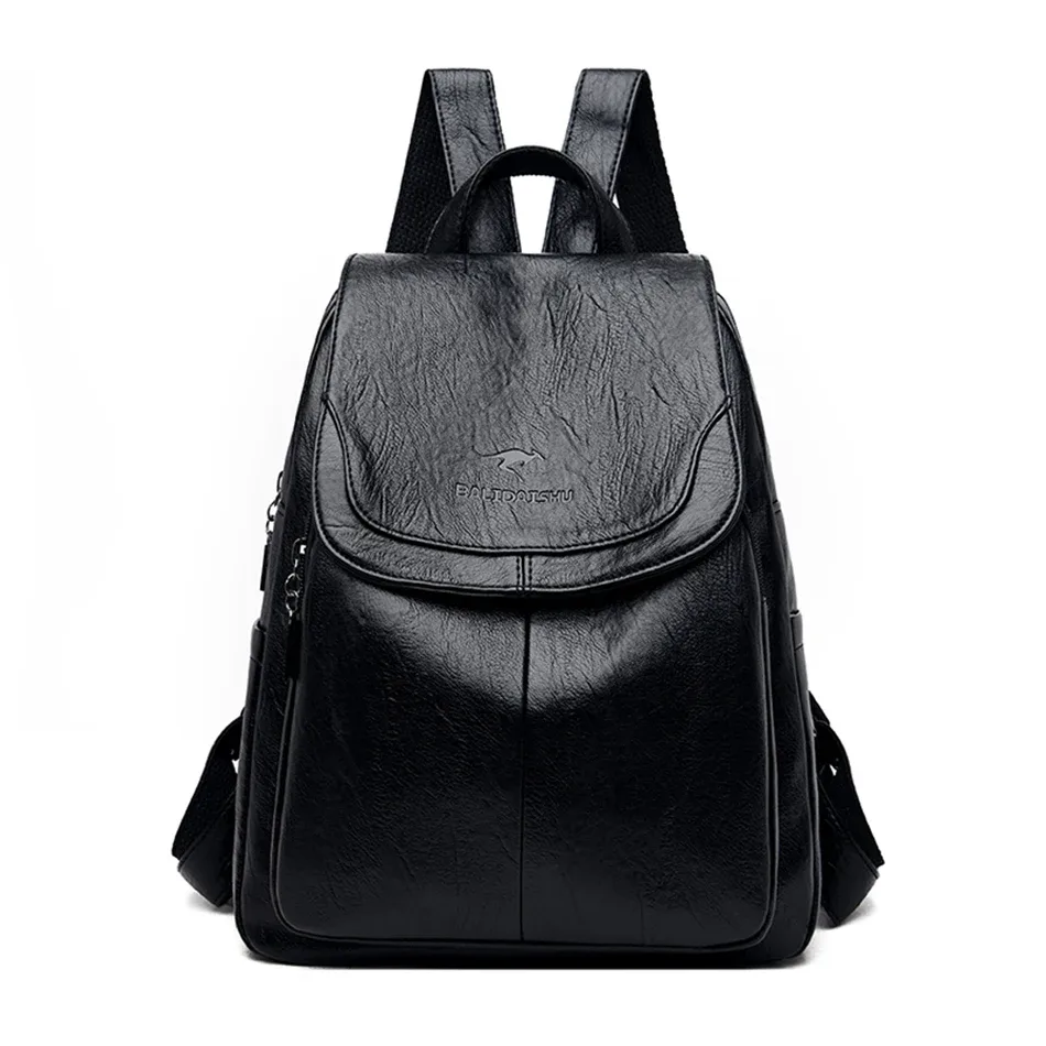 sac à dos en cuir de grande capacité pour femmes, sac d'école vintage de bonne qualité, sac à dos de voyage pour dames