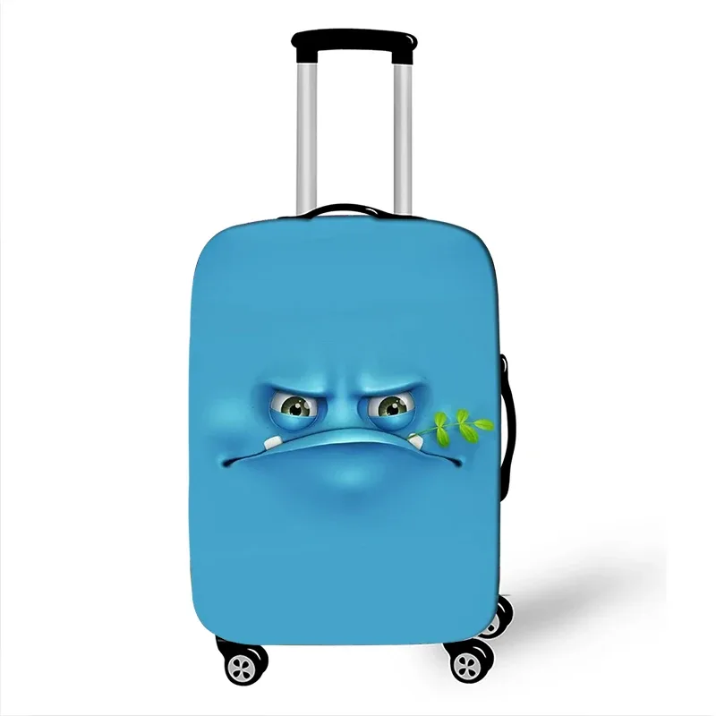 juste de bagage élastique pour voyage, housse anti-poussière, housse de protection, étui à bagages, housse de valise, expression amusante, 18-32